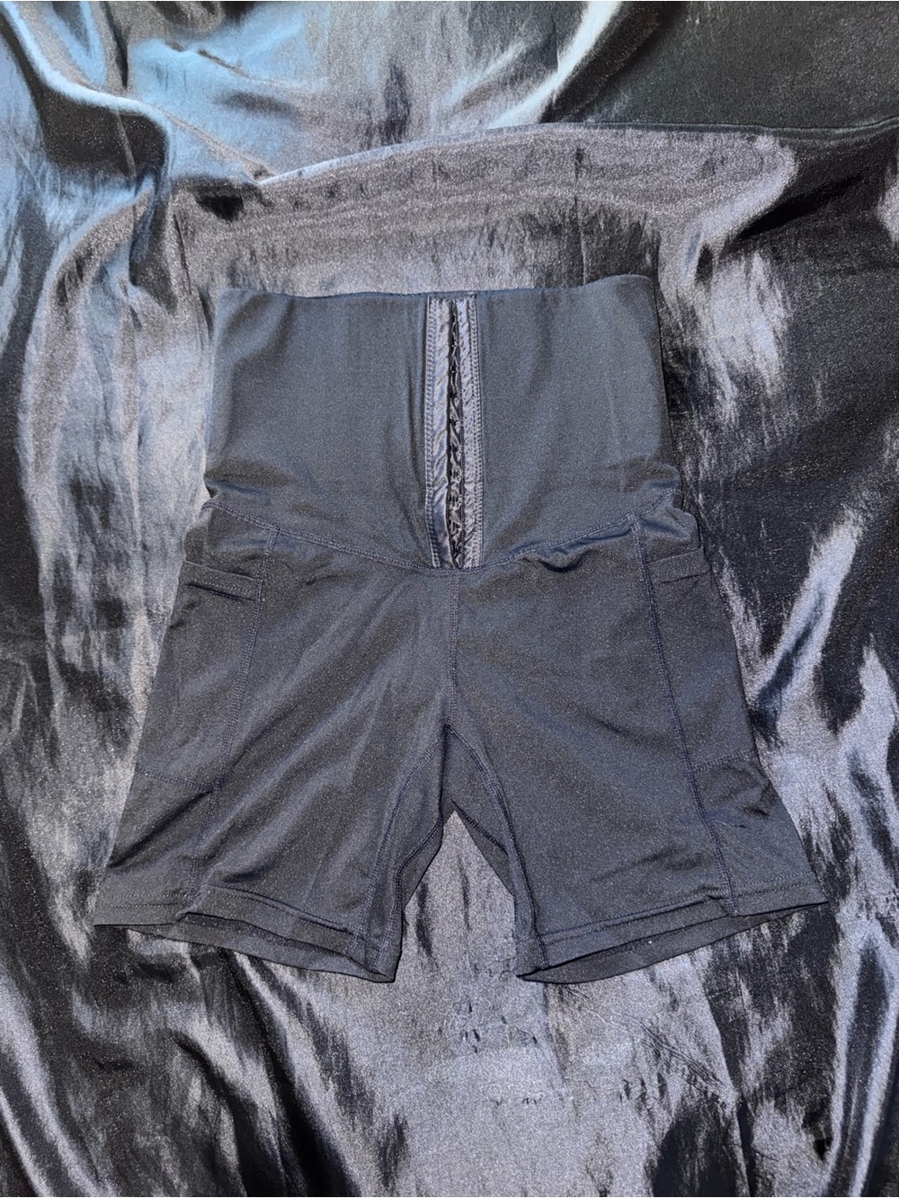 High-Waist Black Shaping Shorts